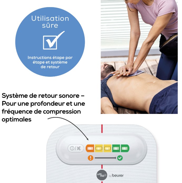 Assistant réanimation cardio pulmonaire Lifepad, BEURER – Image 4