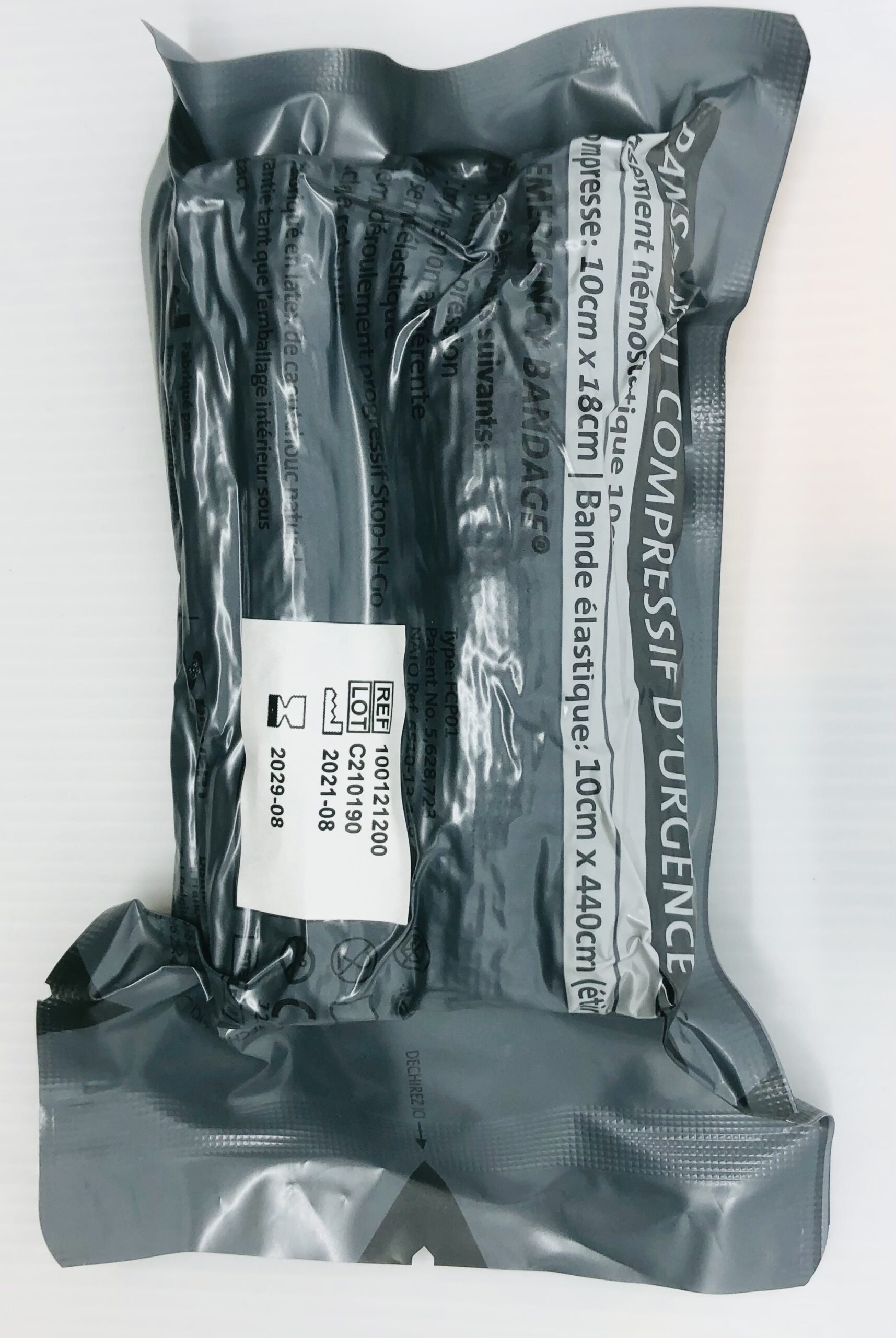 PANSEMENT COMPRESSIF MILITAIRE VERT 10 X 18 CM – Image 4