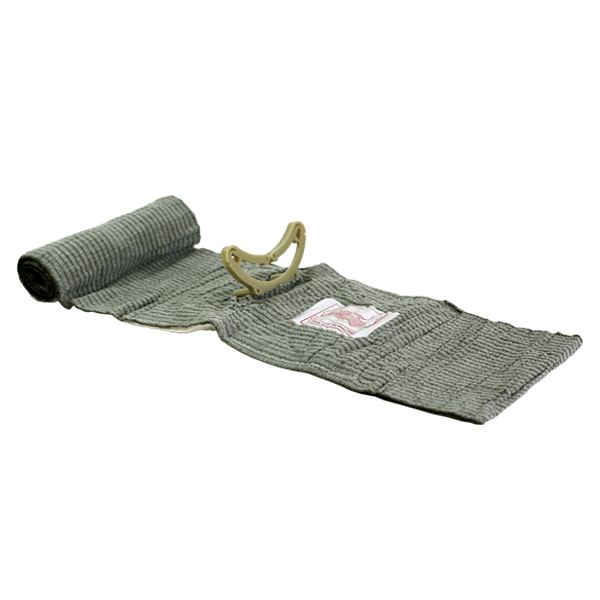 PANSEMENT COMPRESSIF MILITAIRE VERT 10 X 18 CM