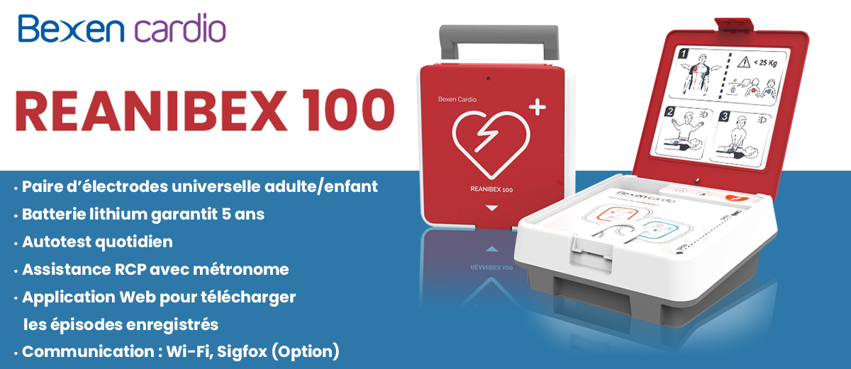 Découvrez le défibrillateur Reanibex 100